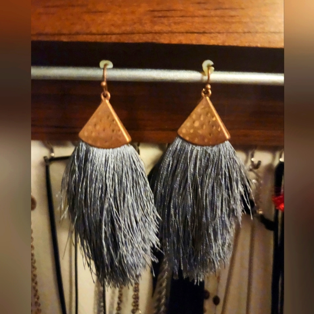 Copper + Grey Earrings